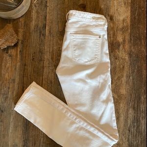 Anthropologie White Skinny Jeans